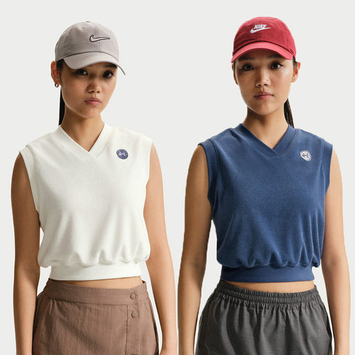 Nike/耐克女装夏法式V领无袖背心运动休闲透气T恤IF0574-133-461