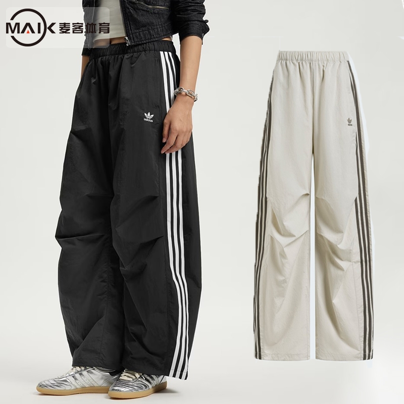 阿迪达斯三叶草女子侧拉链运动裤