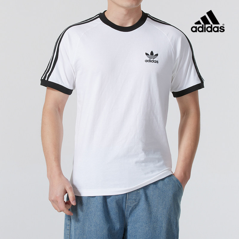 Adidas阿迪达斯三叶草经典撞色短袖T恤男运动休闲KB2460 KB2459,运动服/休闲服装,运动T恤,淘宝优惠券,粉丝福利购,淘宝优惠卷