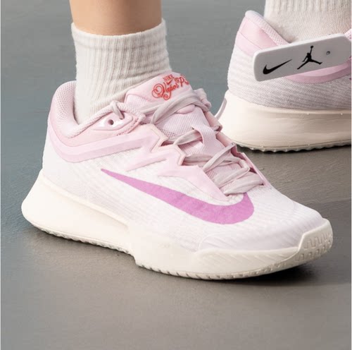 Nike耐克网球鞋女粉色VAPOR PRO 3防滑运动鞋轻便透气HV1376-601