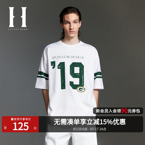 SEASONHIGH短袖休闲青年T恤