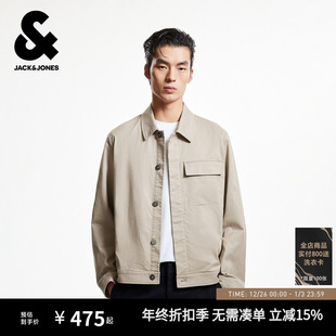 简约直筒长袖 杰克琼斯秋季 休闲个性 夹克舒适百搭潮流时尚 上衣 男装