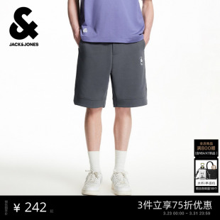 运动百搭精致图案印花宽松裤 杰克琼斯男装 NBA联名短裤 新款 子 春季