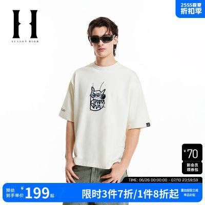 SEASONHIGH短袖休闲青年T恤