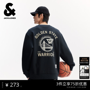 宽松卫衣225433067 春季 杰克琼斯NBA联名款 勇士队男装