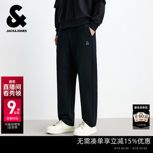 春季 新款 运动卫裤 子美式 杰克琼斯男装 束脚休闲裤 刺绣 基石卫裤