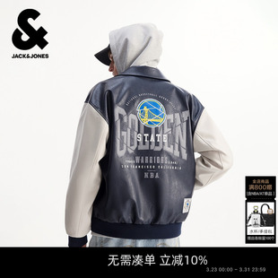 2026新款 男装 宽松舒适尖领外套 春季 杰克琼斯NBA勇士队联名款