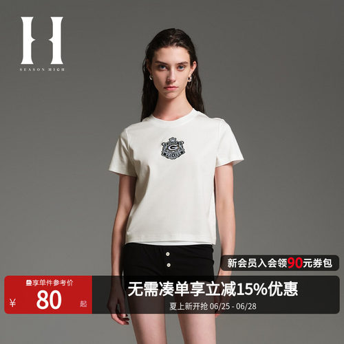 SEASONHIGH女士夏季短袖