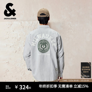 2025新款 衬衫 NBA联名密尔沃基雄鹿队中性简约 秋季 杰克琼斯男装