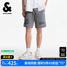杰克琼斯NBA联名夏季男装短裤湖人队字母刺绣潮时尚运动篮球裤子