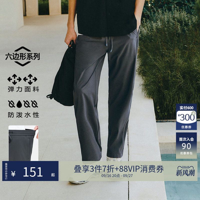 杰克琼斯男款防泼水抗静电阔腿裤图片