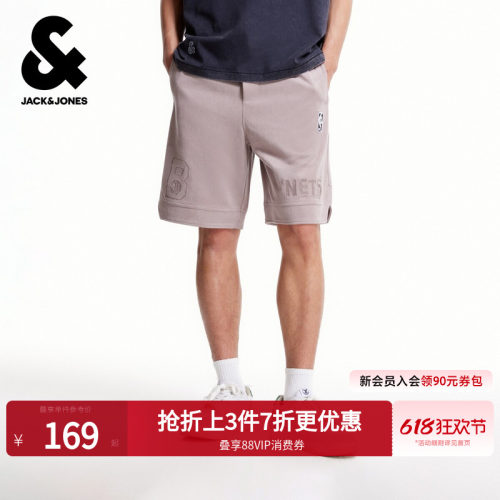 杰克琼斯NBA联名男装短裤舒适