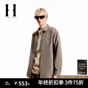 HIGH秋季 外套男装 时尚 衬衫 出街宽松舒适简约风潮上衣长袖 SEASON
