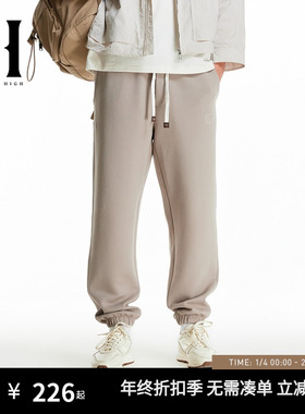 SEASONHIGH NFL联名秋季款男士休闲裤束脚刺绣徽章贴布装饰长裤男