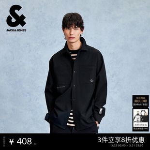 上衣外套时尚 衬衫 洛杉矶湖人队舒适百搭潮流休闲 男装 杰克琼斯春季