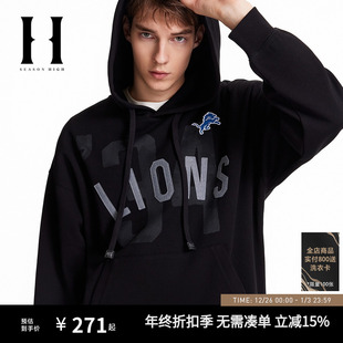 男装 卫衣连帽常规贴布潮流休闲长袖 NFL联名秋冬新男士 SEASONHIGH