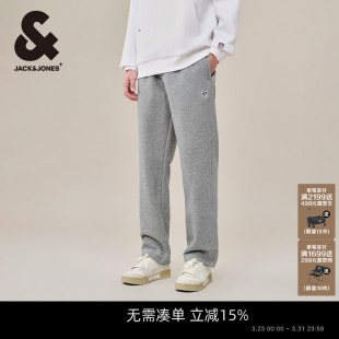 男装 NFL联名宽松基础潮百搭抽绳休闲加绒卫裤 新款 杰克琼斯24春季