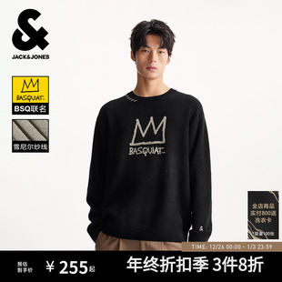 撞色织线毛衣针织衫 杰克琼斯2025年男装 BSQ联名