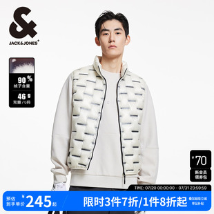 裝 杰克瓊斯春修身 時(shí)尚 簡(jiǎn)約輕盈保暖柔軟舒適羽絨馬甲背心外套男士