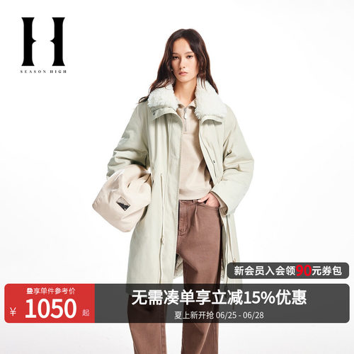 可拆卸毛领，防风拉链按扣双门襟