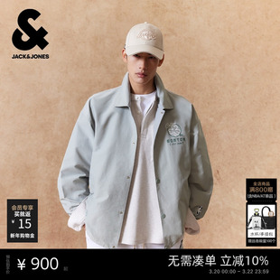 【NBA联名款凯尔特人队】杰克琼斯男装春季夹克字母刺绣宽松