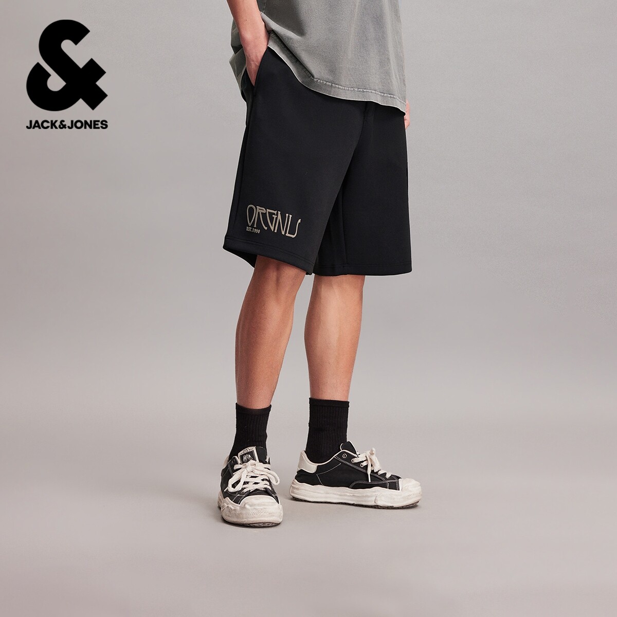 杰克琼斯春夏季男装短裤潮流宽松舒适大众休闲通勤百搭休闲短裤子