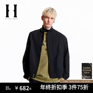 立体刺绣棒球服夹克外套男装 BSQ联名舒适潮流时尚 HIGH秋季 SEASON