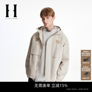 SEASON 男装 上衣外套宽松背部刺绣装 饰 HIGH春季