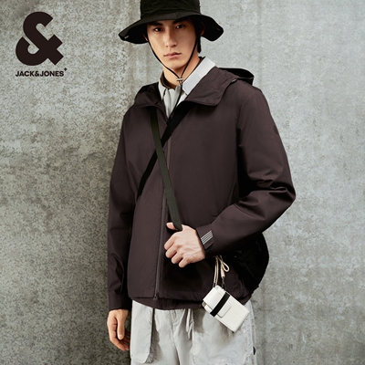 杰克琼斯防泼水夹克外套连帽