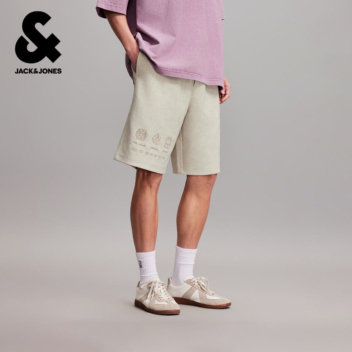 杰克琼斯春夏季男装短裤运动休闲青春潮流宽松舒适潮流百搭短裤子