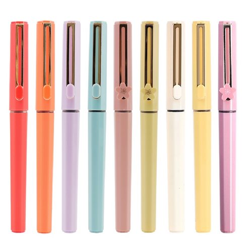 晨光直液式走珠笔0.5黑色中性笔