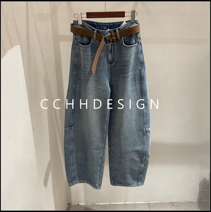 高腰阔腿百搭时尚 询价问客服 秒杀 休闲宽松显瘦直筒弯刀裤 特价