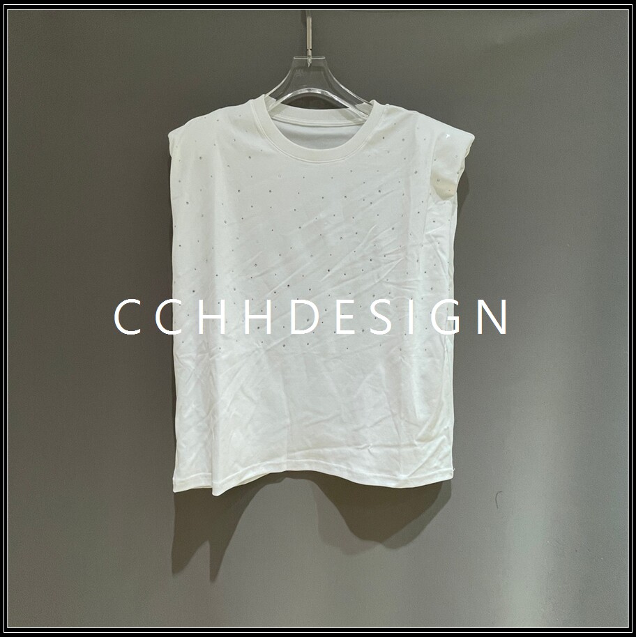 欧洲站女装2026夏季新款简约圆领无袖背心舒适内搭T恤打底衫