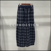 特价 秒杀 询价问客服 时尚 气质复古格子显瘦宽松小众直筒休闲裤