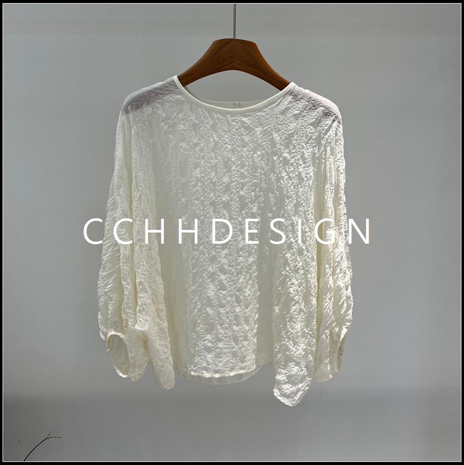 欧洲站女装2026夏季新款法式温柔风透视长袖蕾丝T恤宽松气质上衣