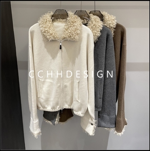 欧洲站女装2025冬季新款宽松显瘦时尚设计洋气百搭长袖小香风外套