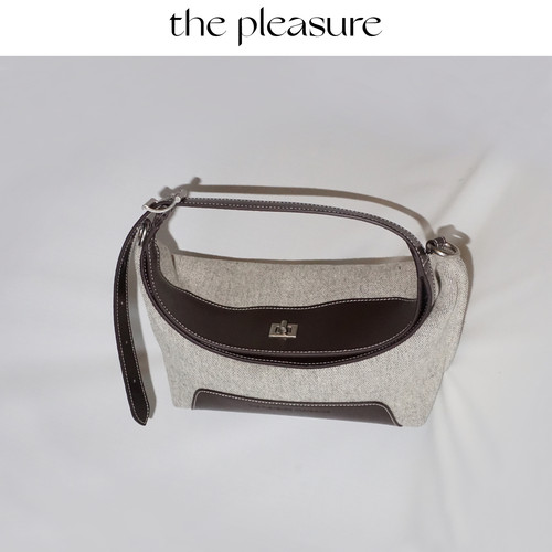 thepleasure头层牛皮腋下包