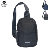 威豹 迪威丽休闲胸包男运动单肩斜挎小背包旅游女潮流帆布胸前包