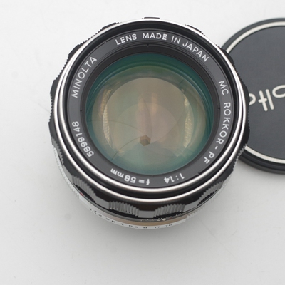 美能达1.4人像静物风景定焦镜头