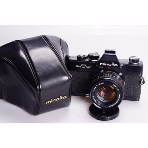 美能达 SRT MC 酷黑漆 MD 50/1.4 机械胶片单反相机98新收藏 MD