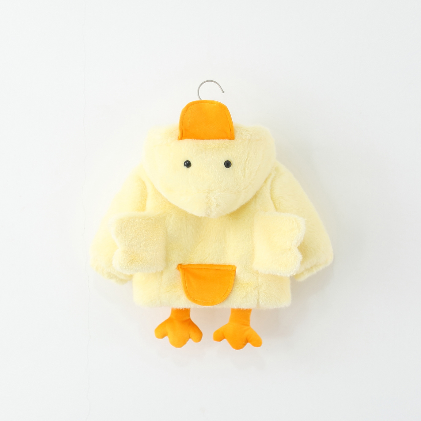 童装女童外套冬季加厚加绒儿童小鸭子连帽保暖毛毛衣外衣宝宝冬装