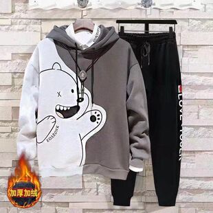 我们三只咋们咱们裸熊系列周边闺蜜情侣兄弟装卫衣外套衣服帽衫潮