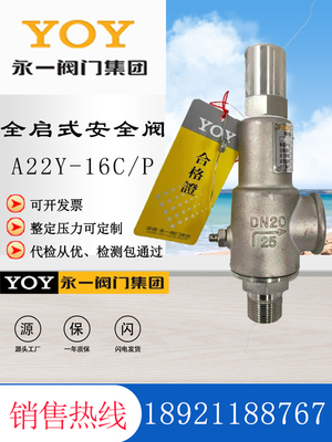 YOY永一阀A22W-1622F/Y-162540不锈钢 铸钢 氧气 氢气