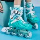 全新正品 高端美洲狮MZS315儿童可调休闲平花两用培训比赛轮滑鞋