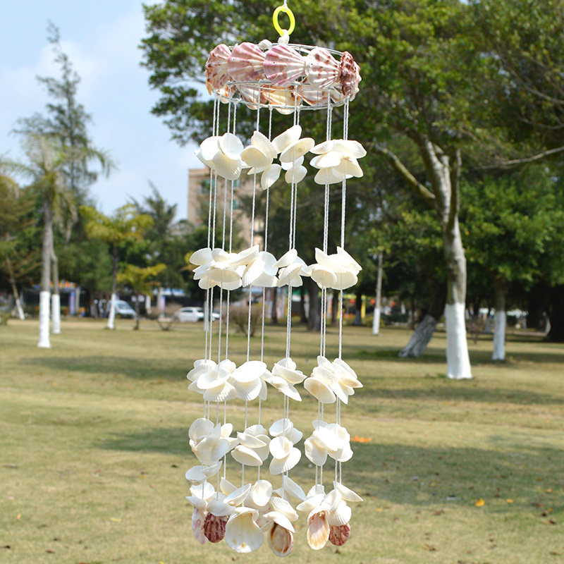 贝壳风铃天然海螺材料包diy礼品亲子活动手工制作儿童小挂饰卧室