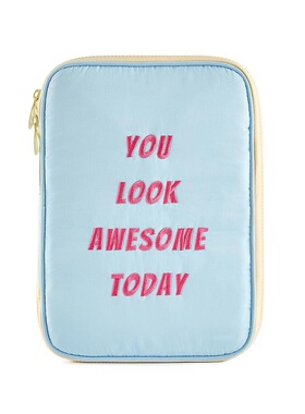 蓝色字母iwatch 苹果表带收纳包 iPad收纳包 数据线充电器U盘收纳