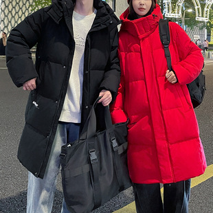 中长款极寒系列情侣羽绒服定制LOGO男女冬季潮牌加厚冬装保暖外套
