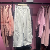 休闲女长裤 鸟 A3GBF1240 高腰可束脚工装 风阔腿直筒裤 商场同款 春季