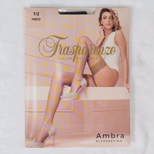 TrasparenzeAmbra小网眼长筒袜
