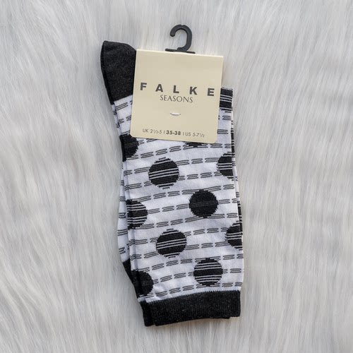 特价德国FALKE seasons 男女丝滑质感棉质混纺中筒短袜 46241